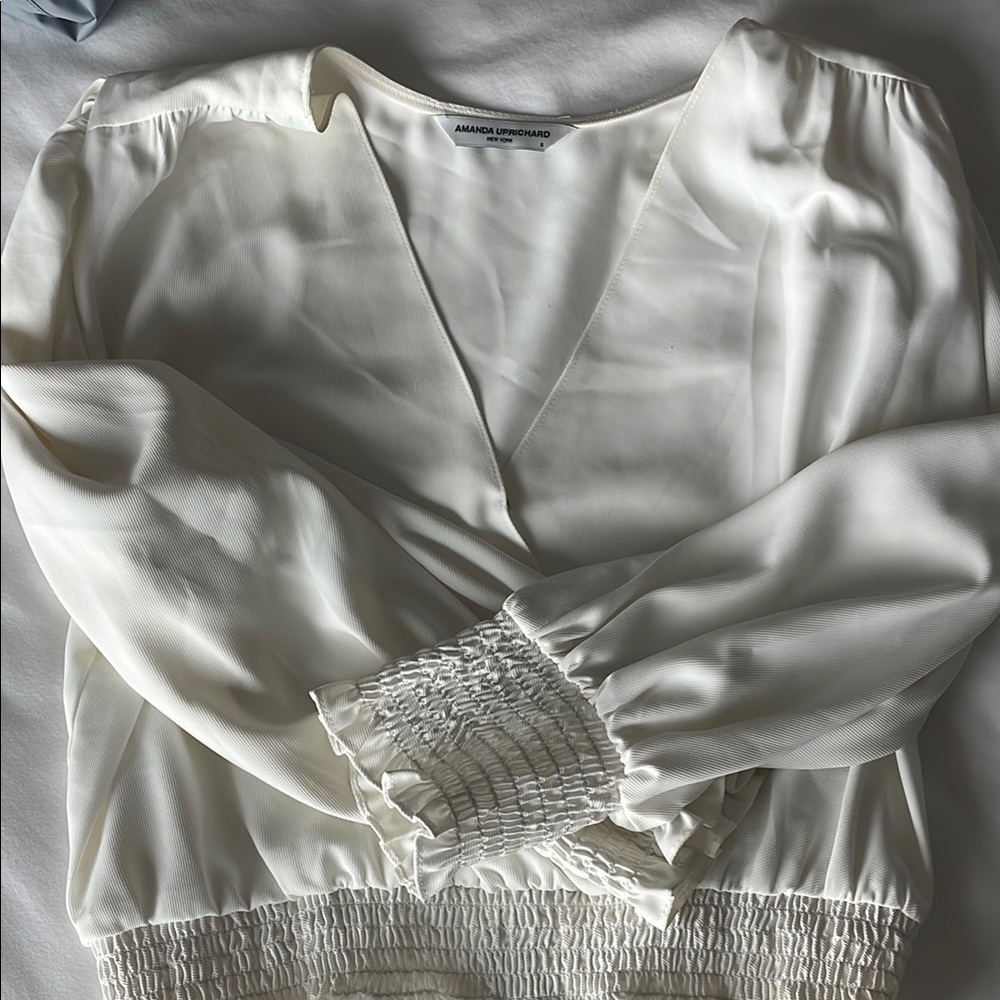 Amanda Uprichard Women's White Blouse